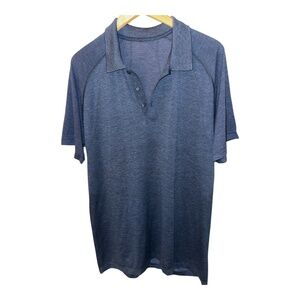 Lululemon Blue Polo Shirt XL